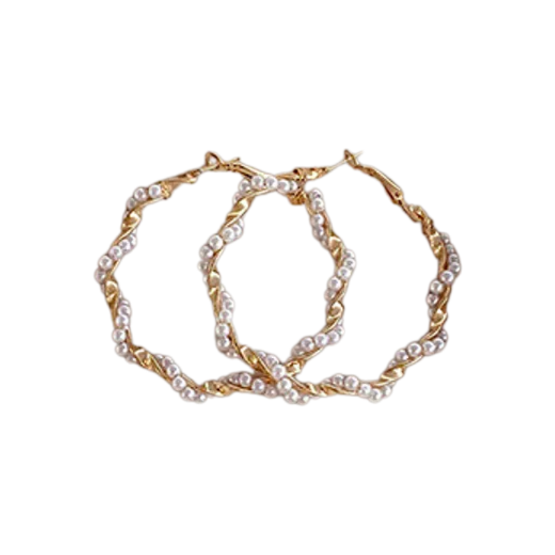 Ohrringe mit Perlenstil