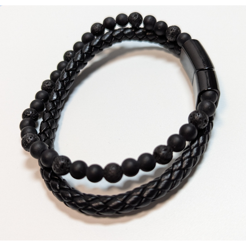 Armband aus Vulkangestein