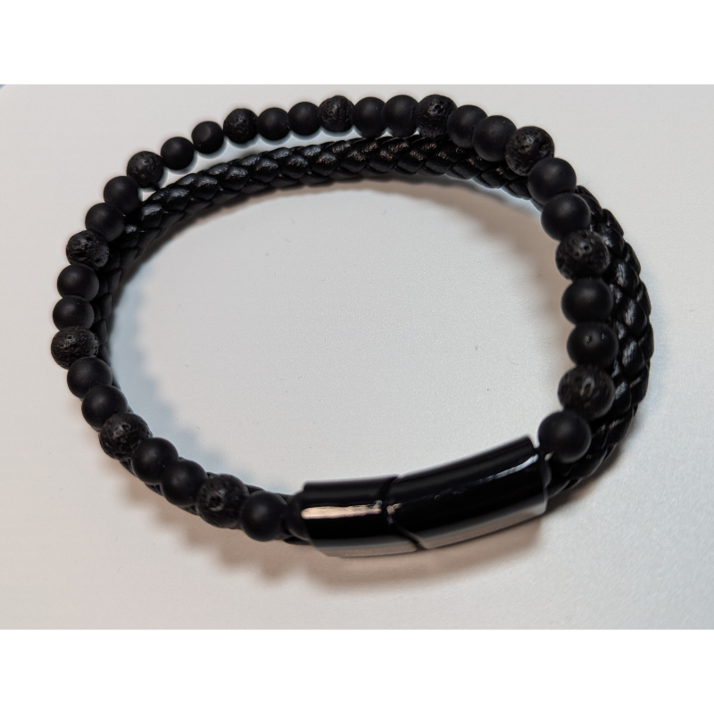 Armband aus Vulkangestein