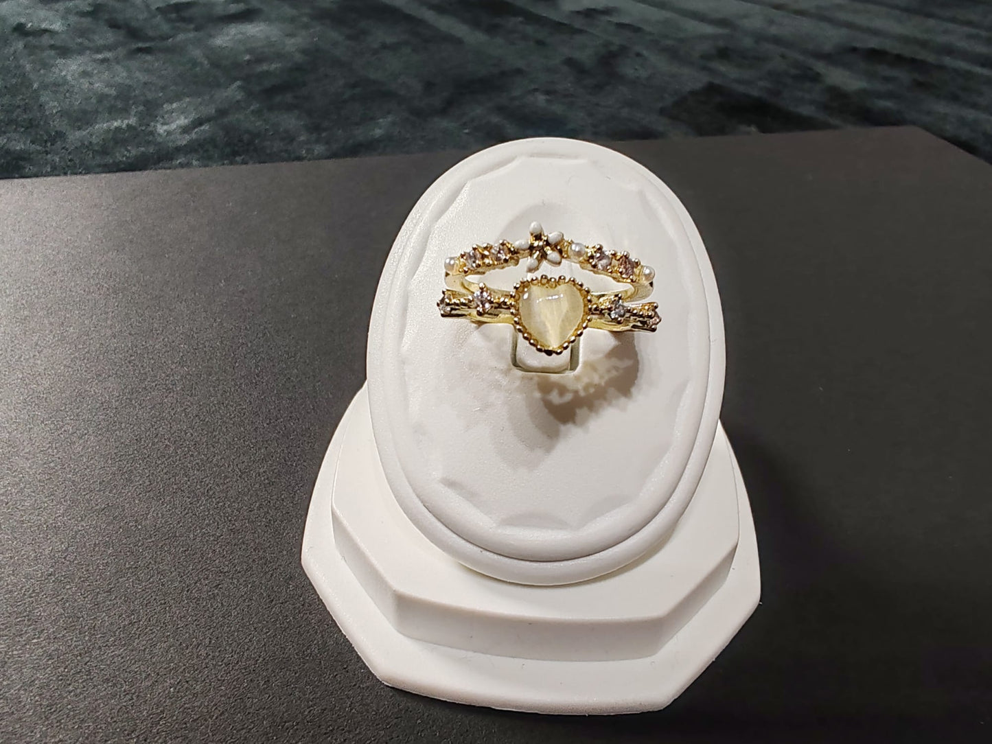 Doppellagiger Opalring
