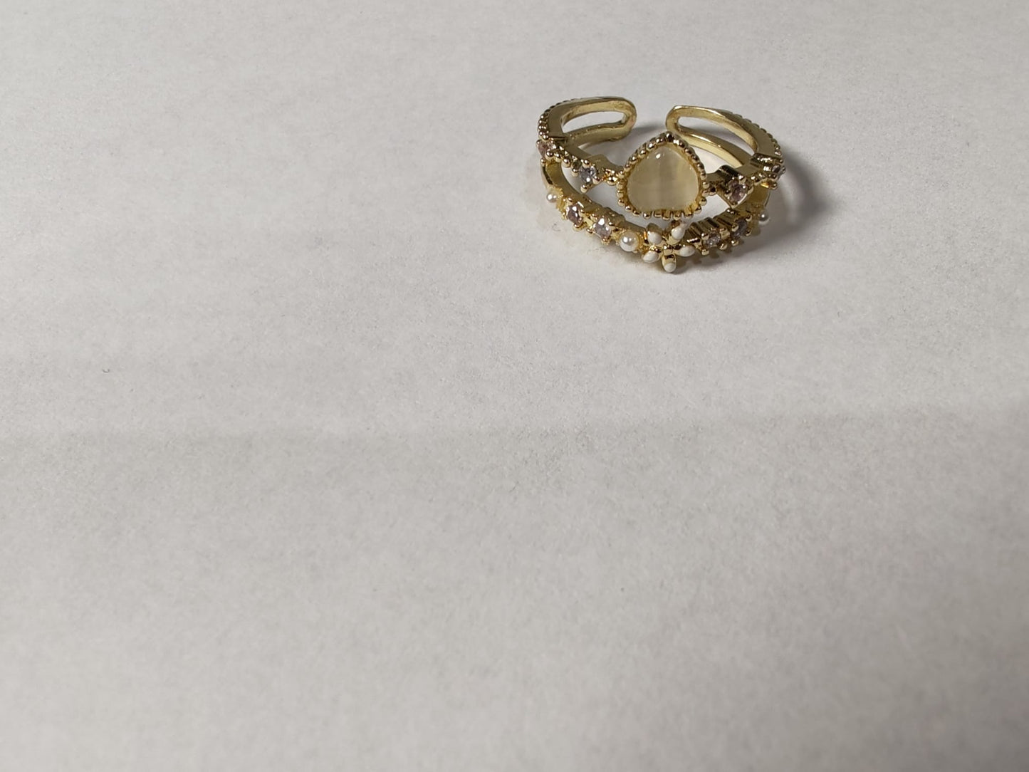 Doppellagiger Opalring