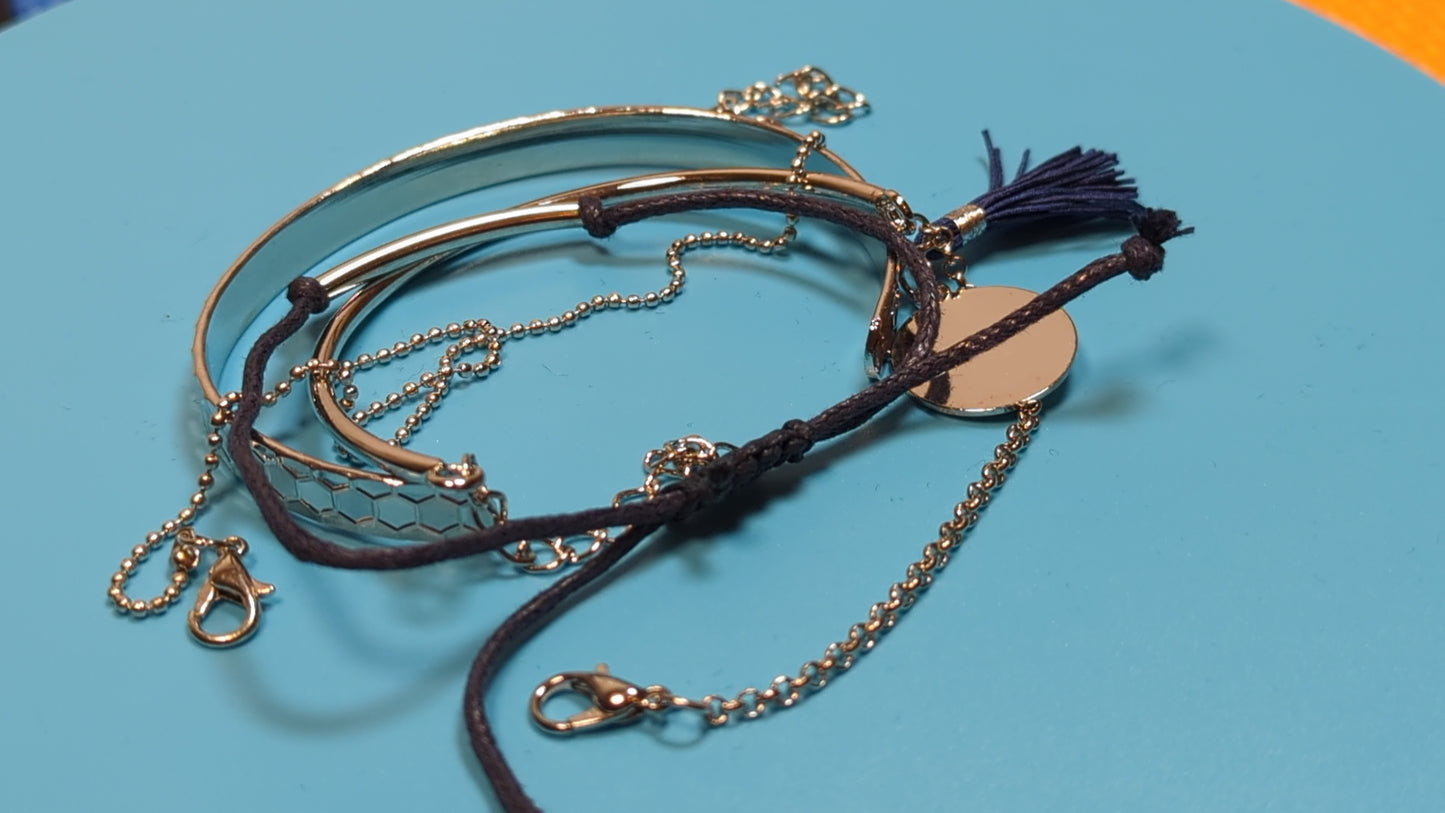 Edelstahl Armbandset