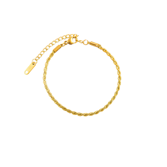 Hanfblumenkette - Armband