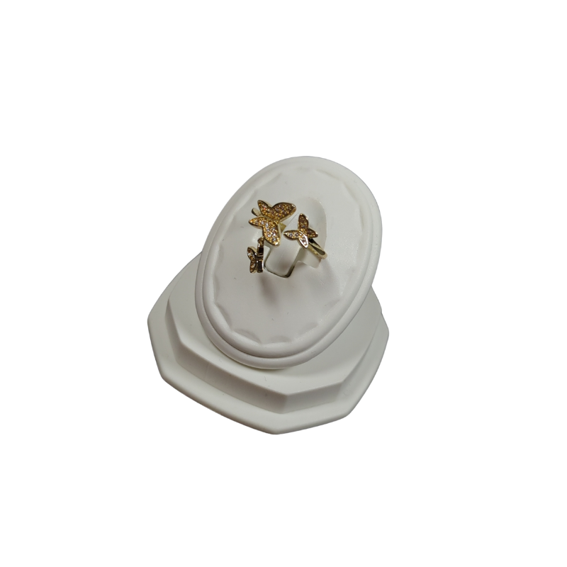 Offener Ring mit drei Schmetterlingen