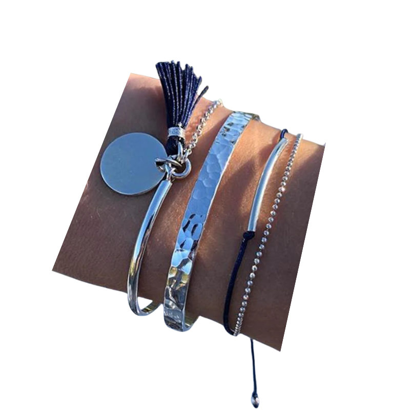 Edelstahl Armbandset